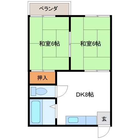 鈴木ハイツの物件間取画像